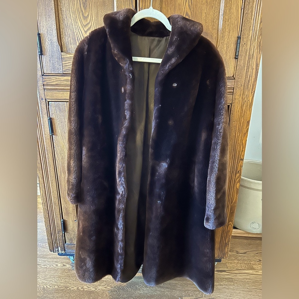 100% Chocolate Sherpa fur